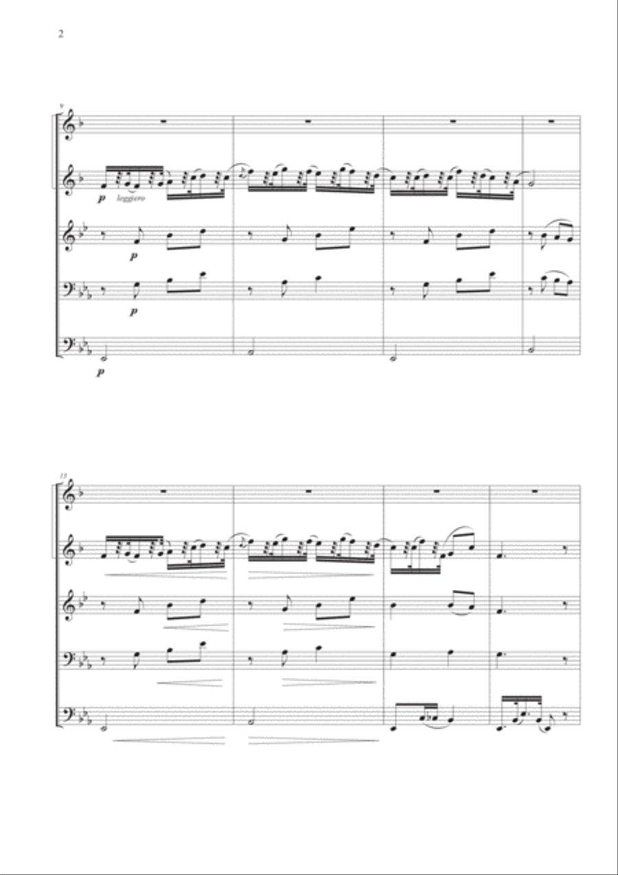 Humoresque No. 7 for Brass Quintet Brass Quintet scores gallery preview page 2