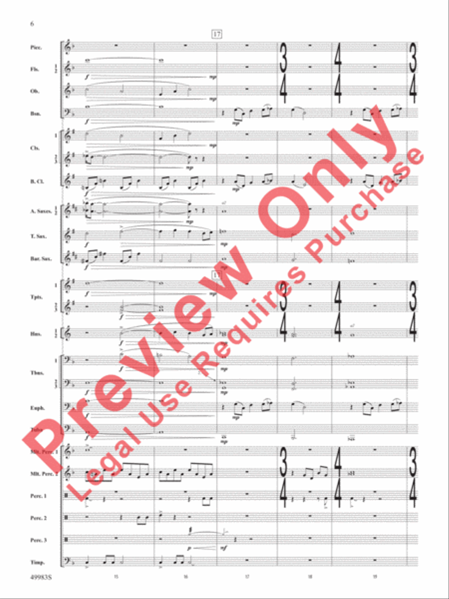 An Ancient World Concert Band scores gallery preview page 7