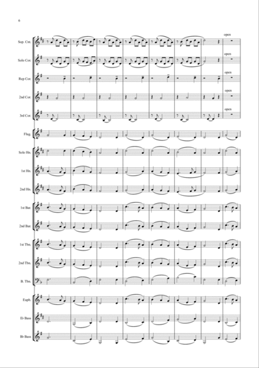 Away In A Manger - (Mueller) Brass Band scores gallery preview page 6
