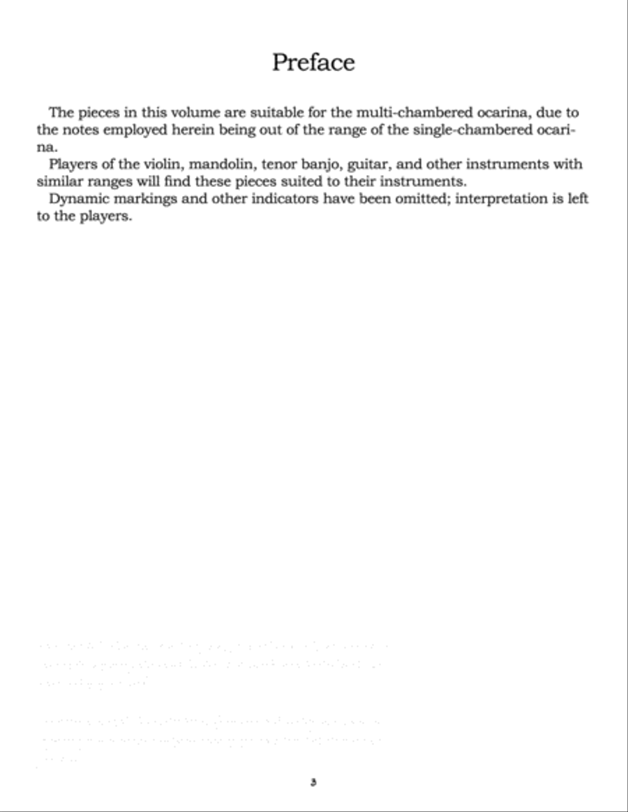 7 Duets for Double-Chambered Ocarina: Volume II ocarina scores gallery preview page 3