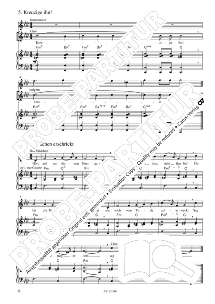 Das Tochterlein des Jairus Children's Choir scores gallery preview page 7