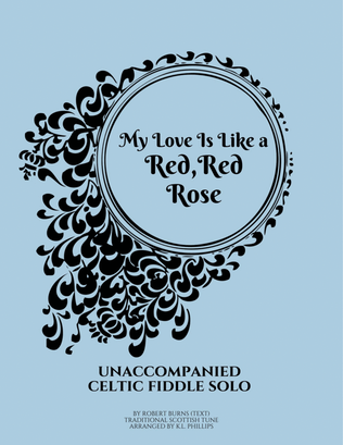 Book cover for My Love Is Like a Red, Red Rose - Celtic Fiddle Solo