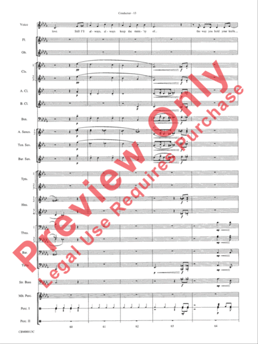 They Can't Take That Away from Me Concert Band scores gallery preview page 16