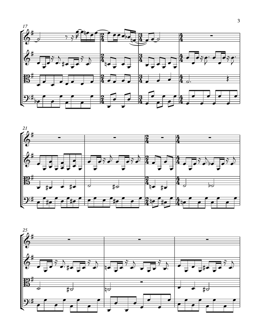 Blackbird Blackbird String Quartet scores gallery preview page 4