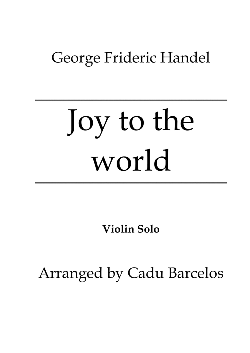 Joy to the world (Violin Solo) image number null