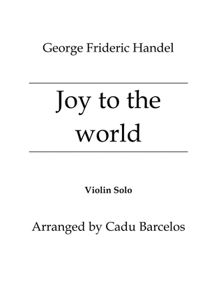 Book cover for Joy to the world (Violin Solo)
