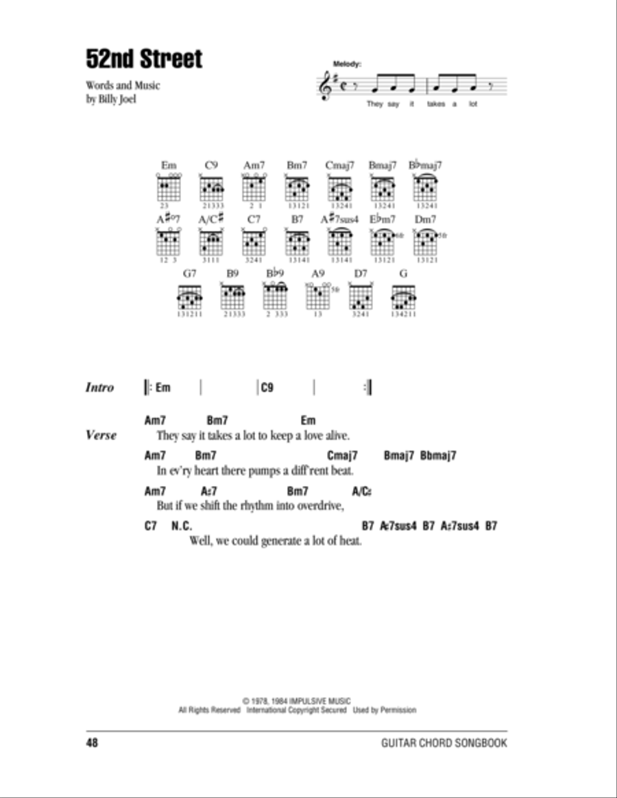 52nd Street 52nd Street Acoustic Guitar scores gallery preview page 1