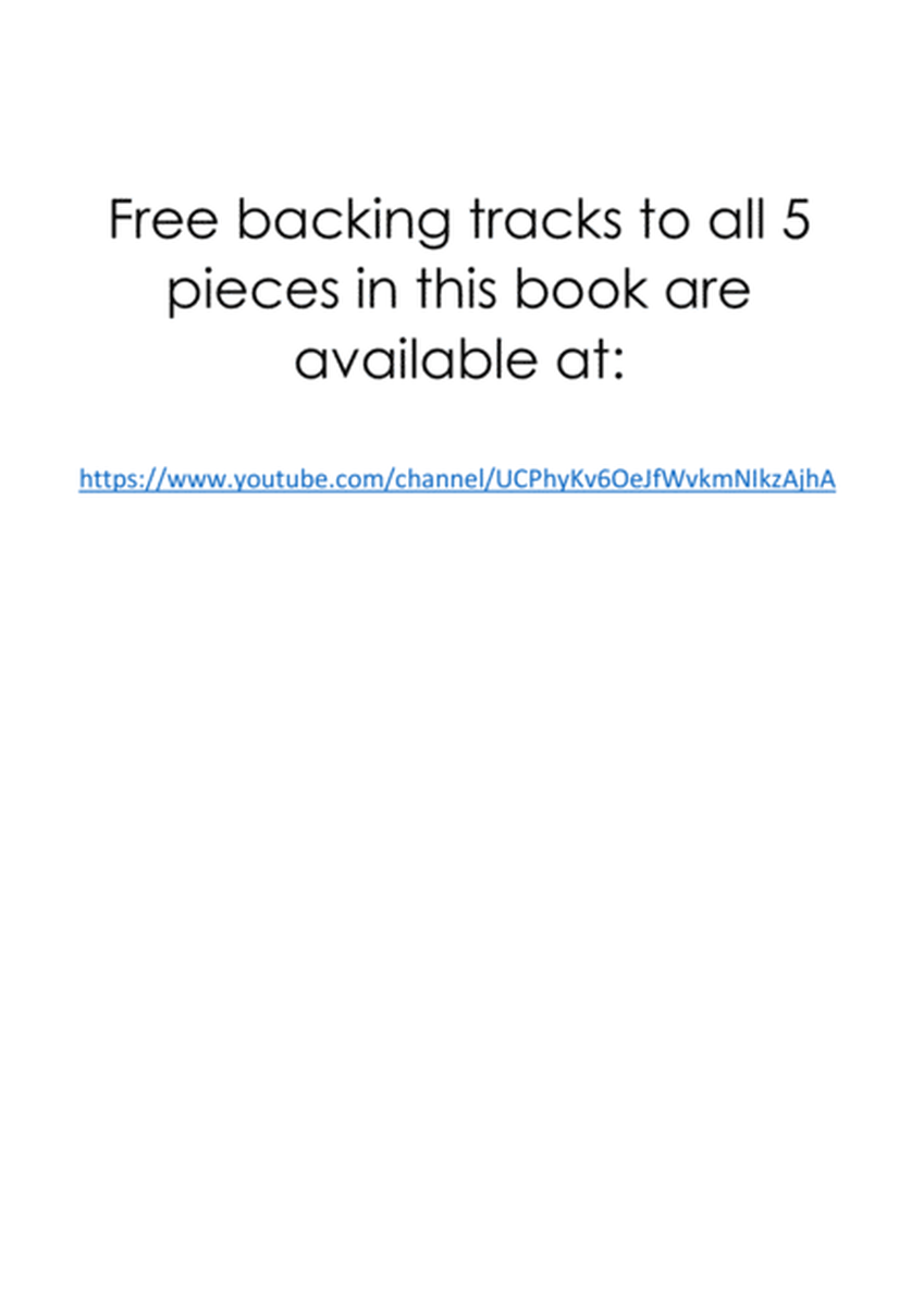 5 More Beautiful Oboe Solos for Fun - with FREE BACKING TRACKS & piano accompaniment image number null