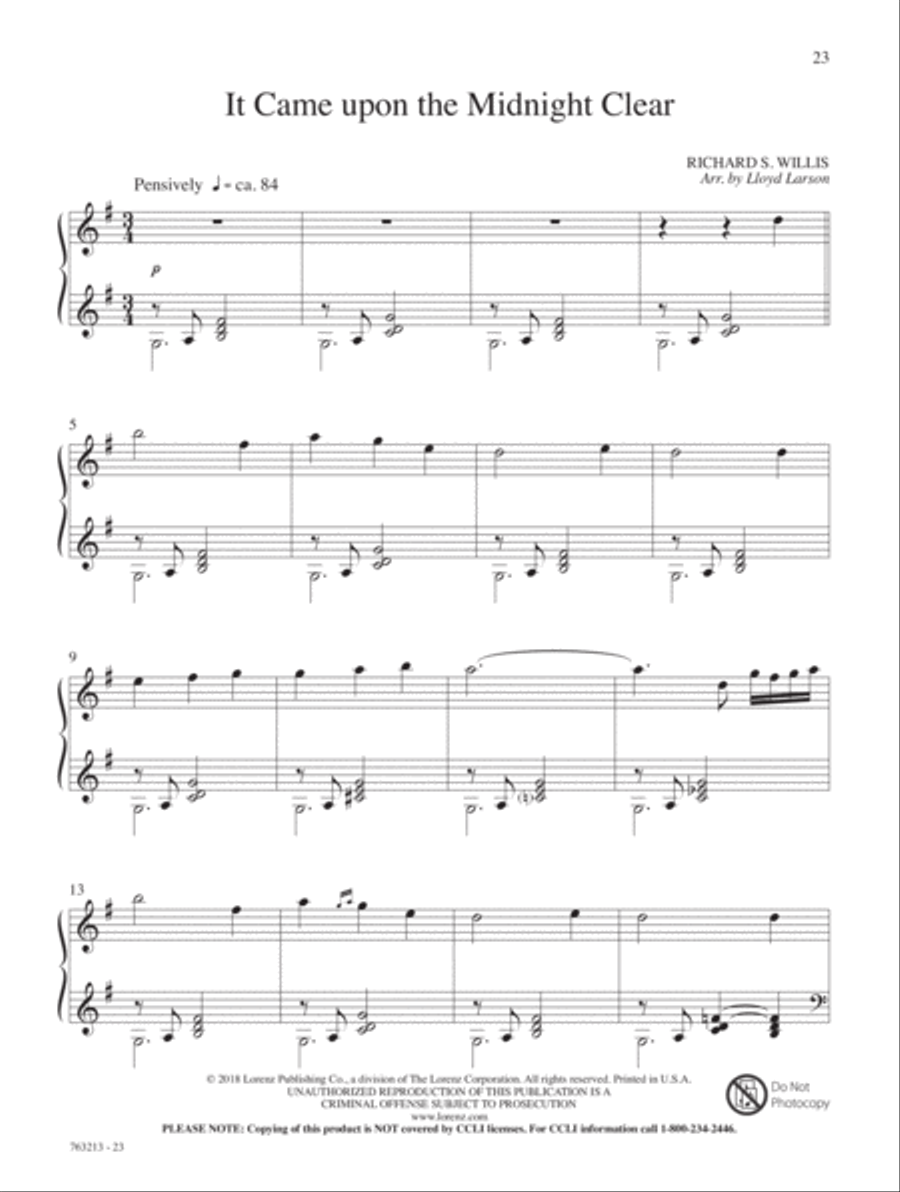A Quiet Christmas Piano Solo scores gallery preview page 18