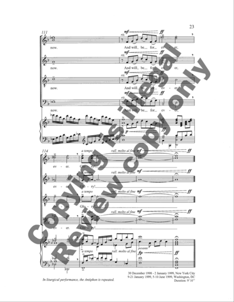 Magnificat Magnificat 4-Part scores gallery preview page 43