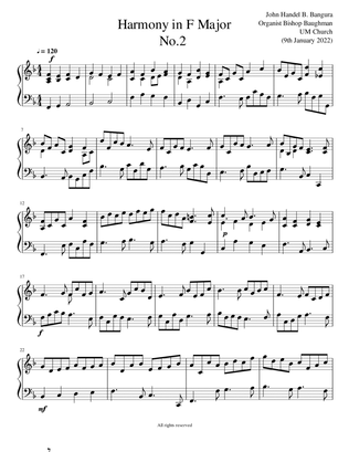 Harmony in F Major - Score Only