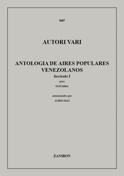 Antologia Di Arie Popolari Venezuelane Vol. I