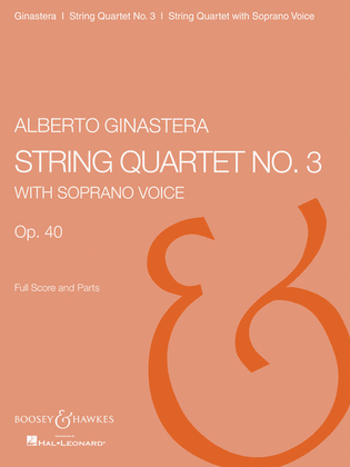 Book cover for String Quartet No. 3, Op. 40