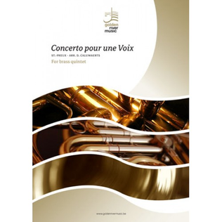 Book cover for Concerto pour une voix for brass quintet