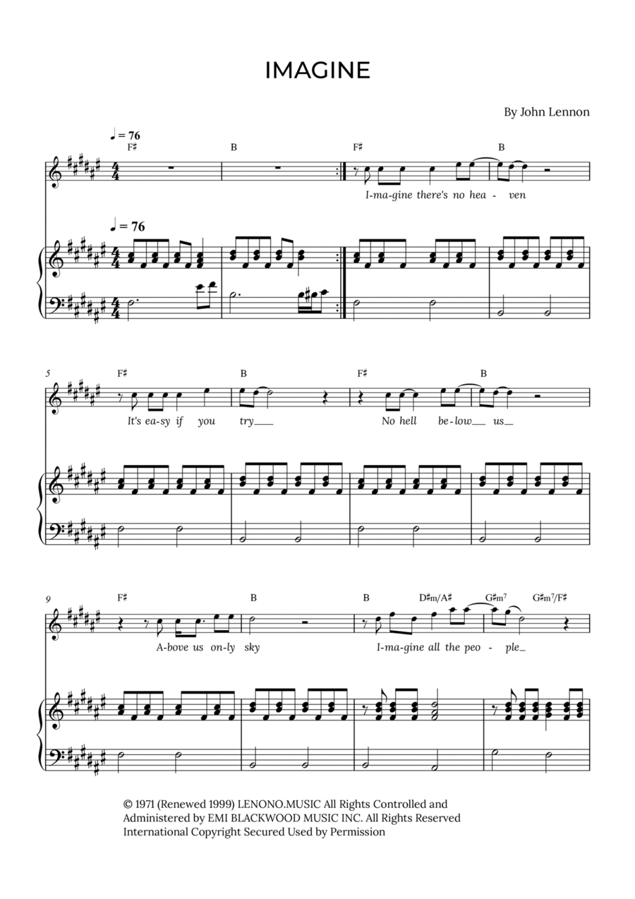 Imagine Soprano Voice scores gallery preview page 1