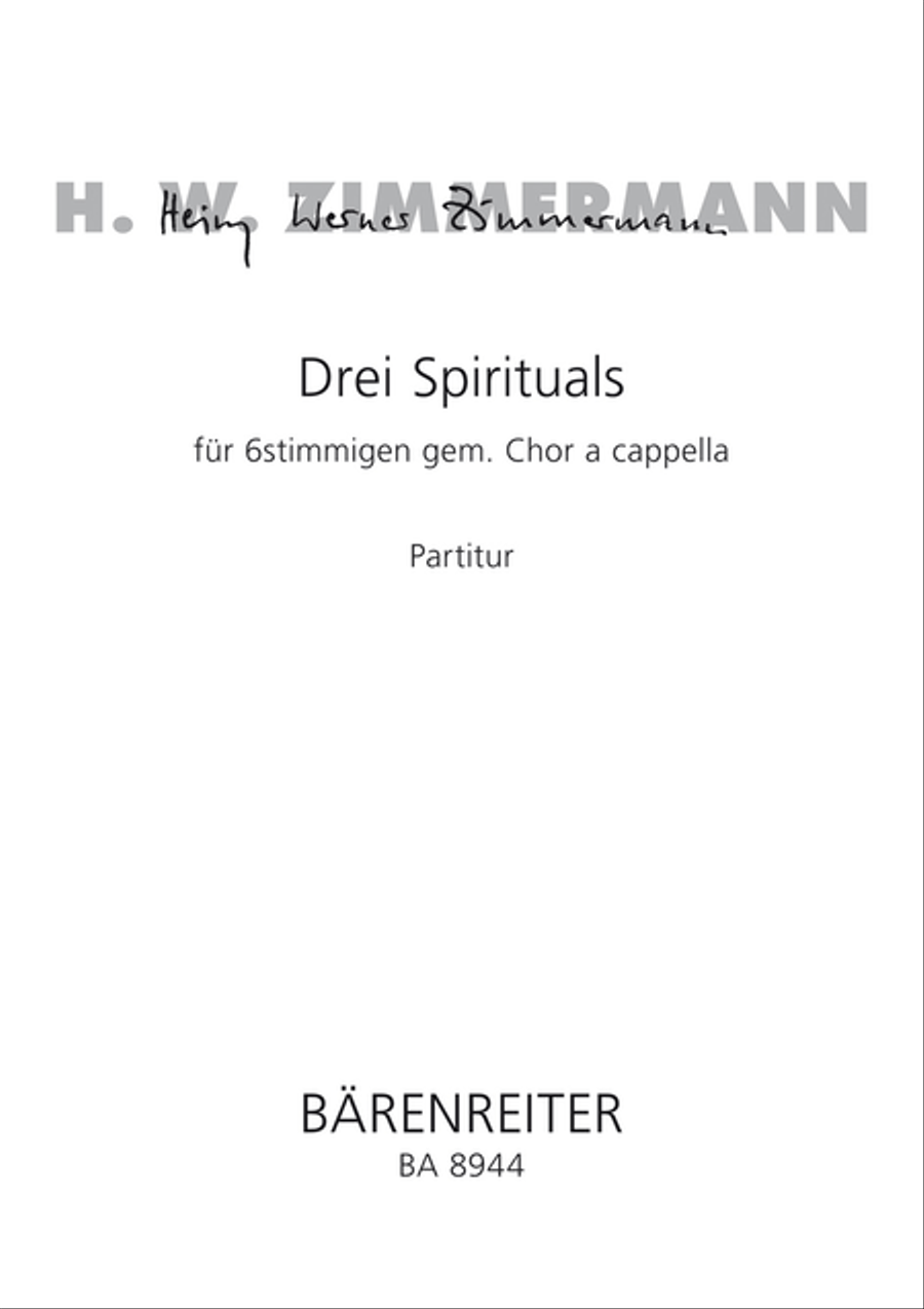 Drei Spirituals for 6 part mixed choir a cappella