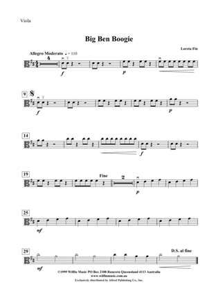 Book cover for Big Ben Boogie: Viola