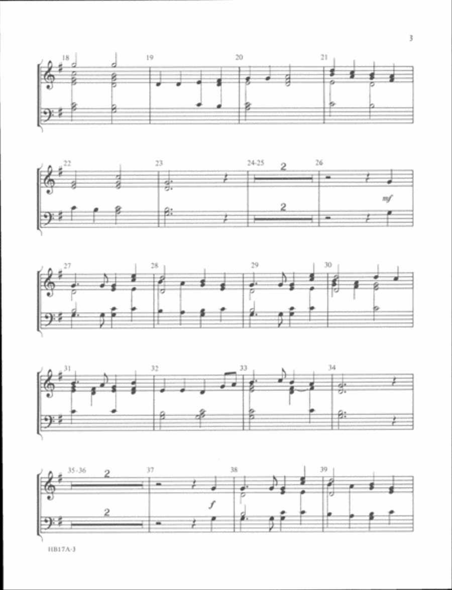 An English Christmas - 2 octaves - handbell part 2-Octaves scores gallery preview page 3