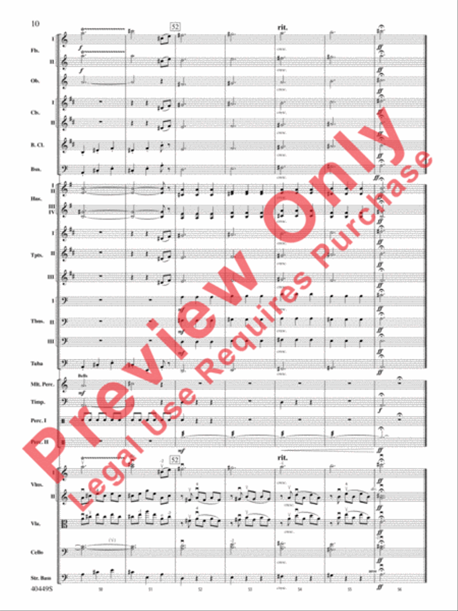 The Hobbit: An Unexpected Journey, Suite from Full Orchestra scores gallery preview page 43