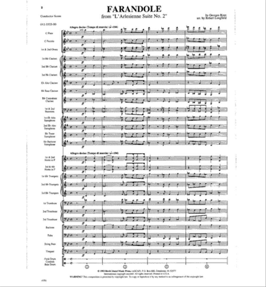 Farandole Concert Band scores gallery preview page 2