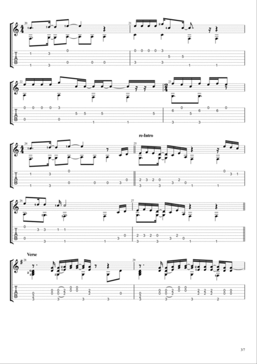 You & I Electric Guitar scores gallery preview page 3
