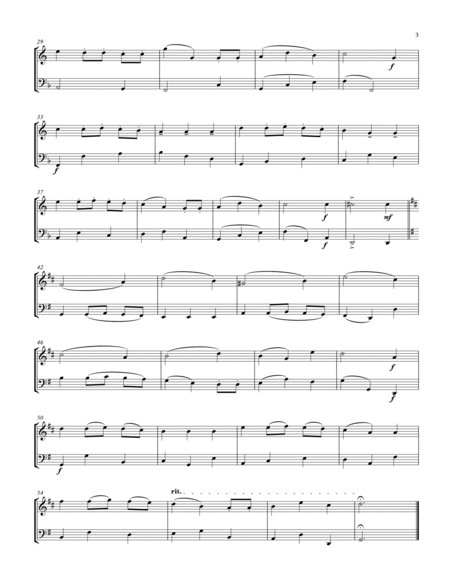 We Wish You a Merry Christmas-French Horn and Tuba Duet-Score and Parts image number null