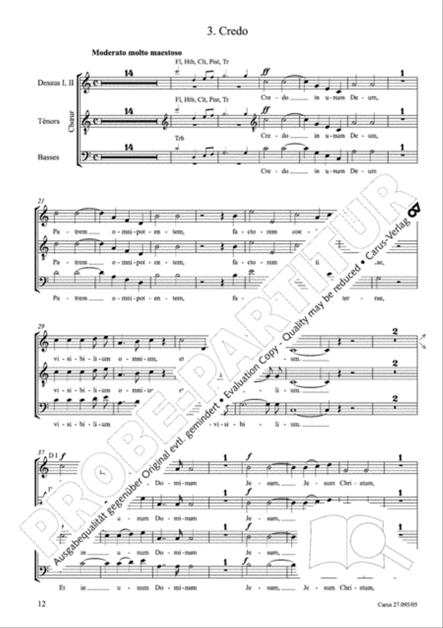 Messe solennelle de sainte Cecile Messe solennelle de sainte Cecile STB scores gallery preview page 13