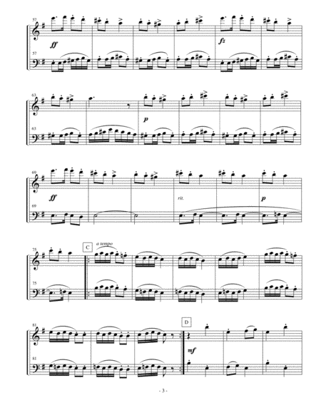 Dvorak Slavonic Dance #7 for flute and bassoon duet image number null