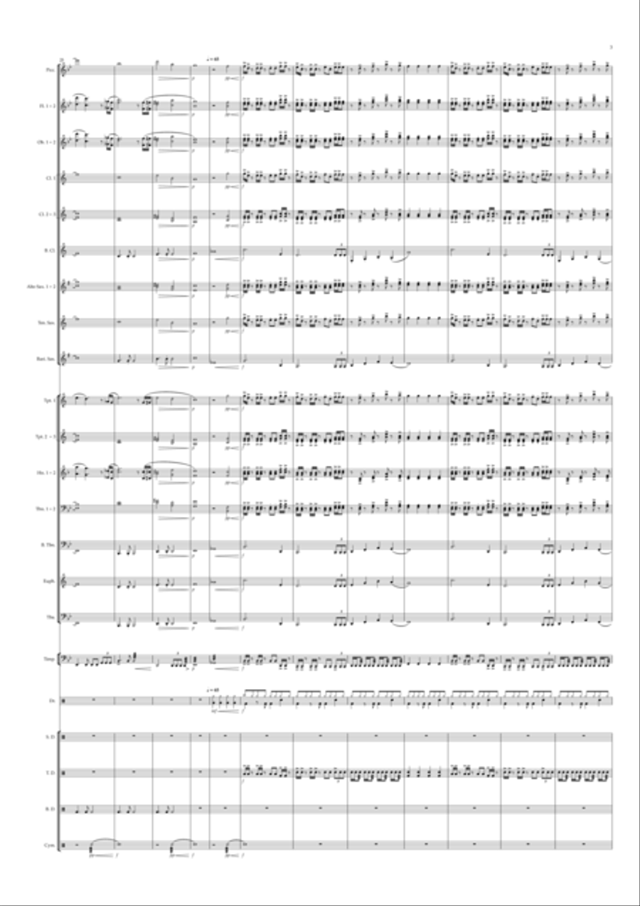 As The World Caves In As The World Caves In Concert Band scores gallery preview page 3