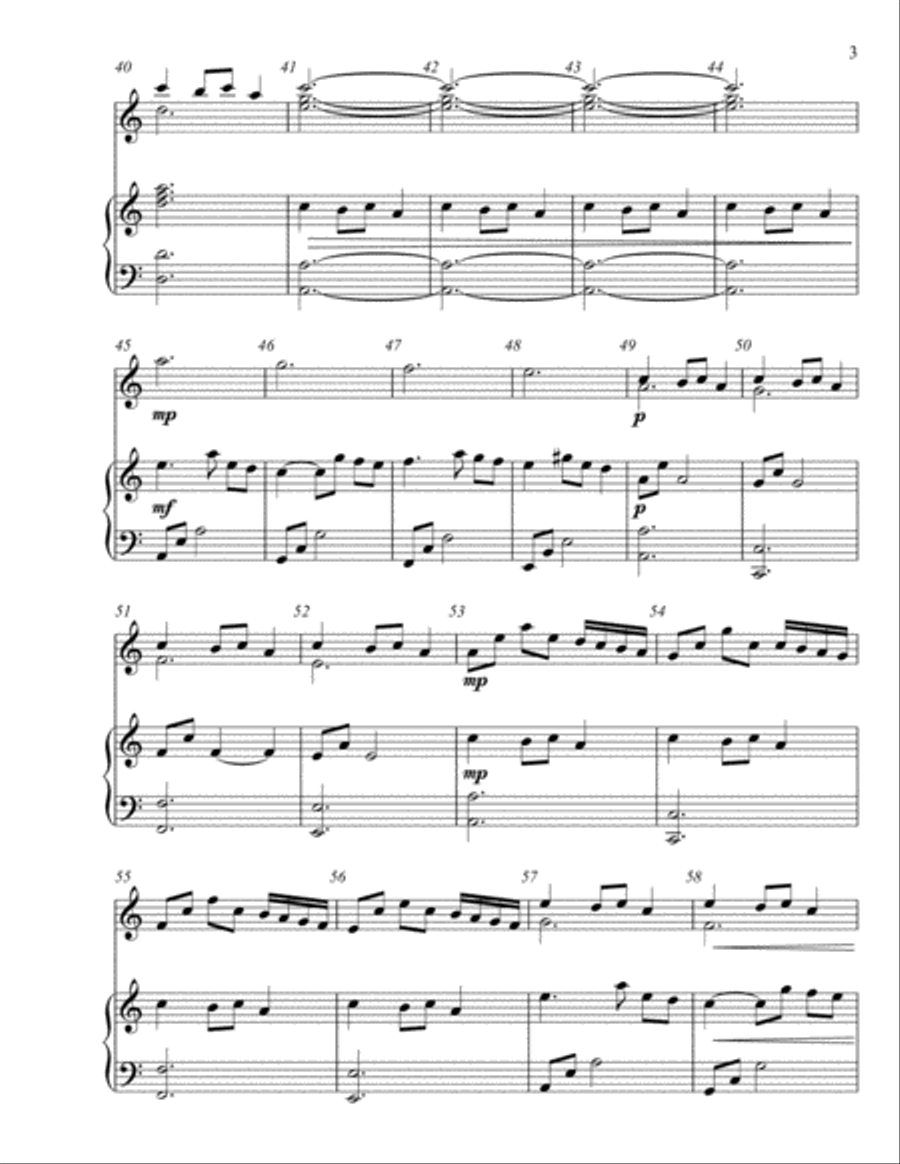 Carol Of The Bells (2 octave handbells & piano accompaniment) 2-Octaves scores gallery preview page 4