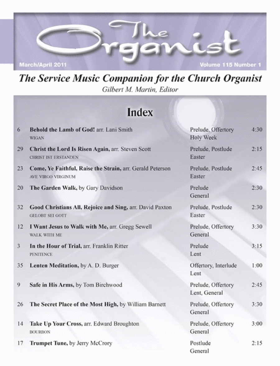 The Organist Mar/Apr 2011 - Magazine Issue