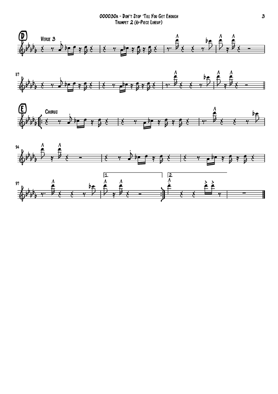 Don't Stop Til You Get Enough Small Ensemble scores gallery preview page 6