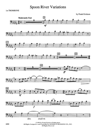Spoon River Variations: 1st Trombone