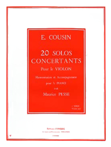 Solos concertants (20) serie, No. 1 (1-10)