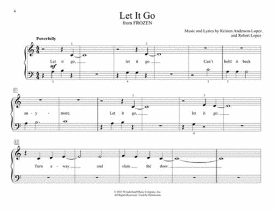First Disney Favorites Easy Piano scores gallery preview page 5