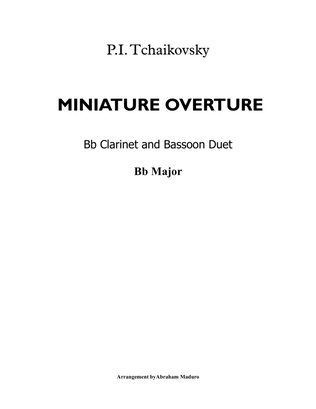 Miniature Overture Bb Clarinet and Bassoon Duet