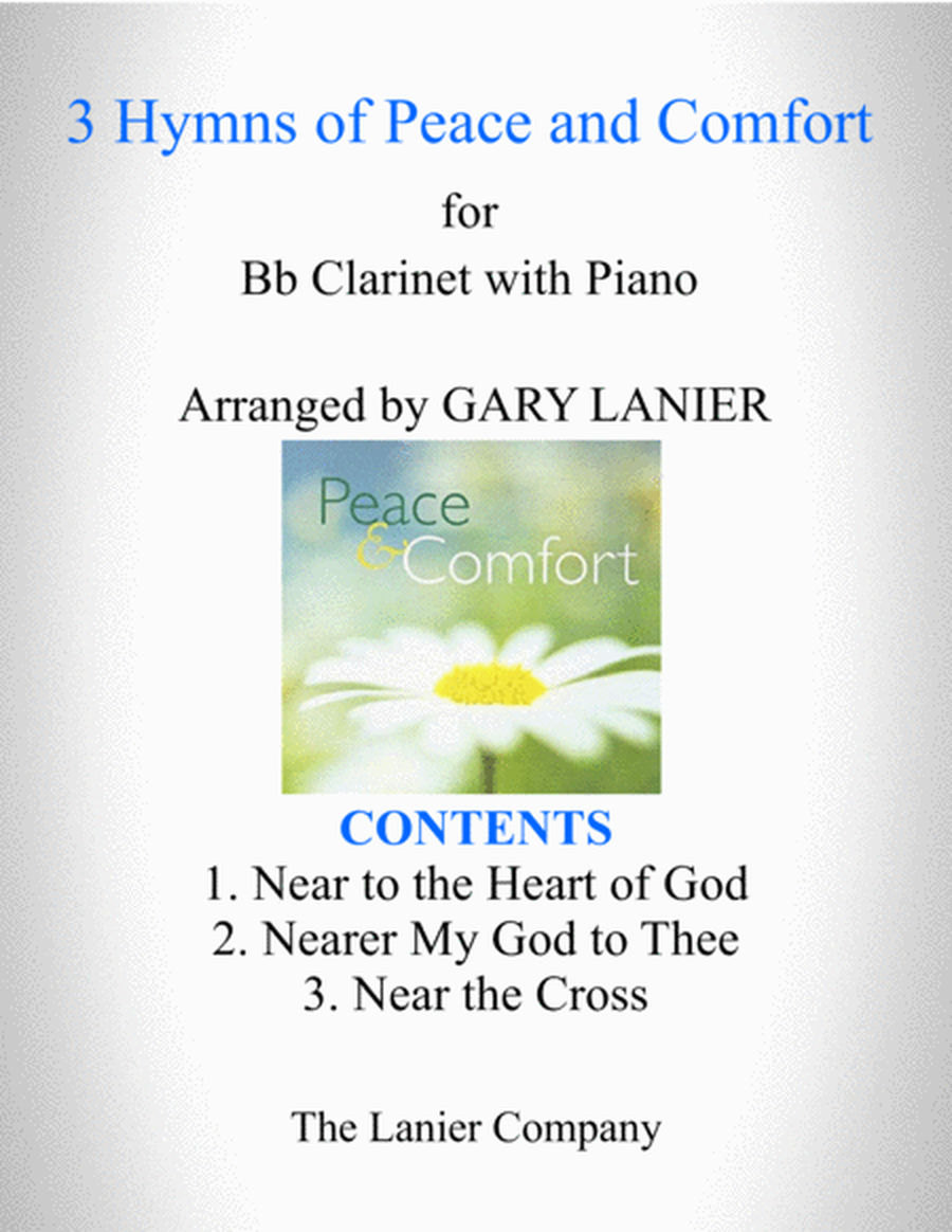 3 HYMNS OF PEACE AND COMFORT (for Bb Clarinet with Piano - Instrument Part included) image number null