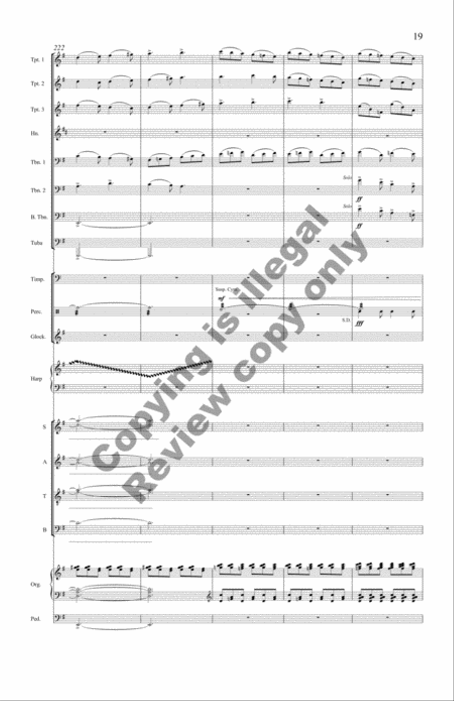 The Snow Lay On the Ground (Brass Octet Score)