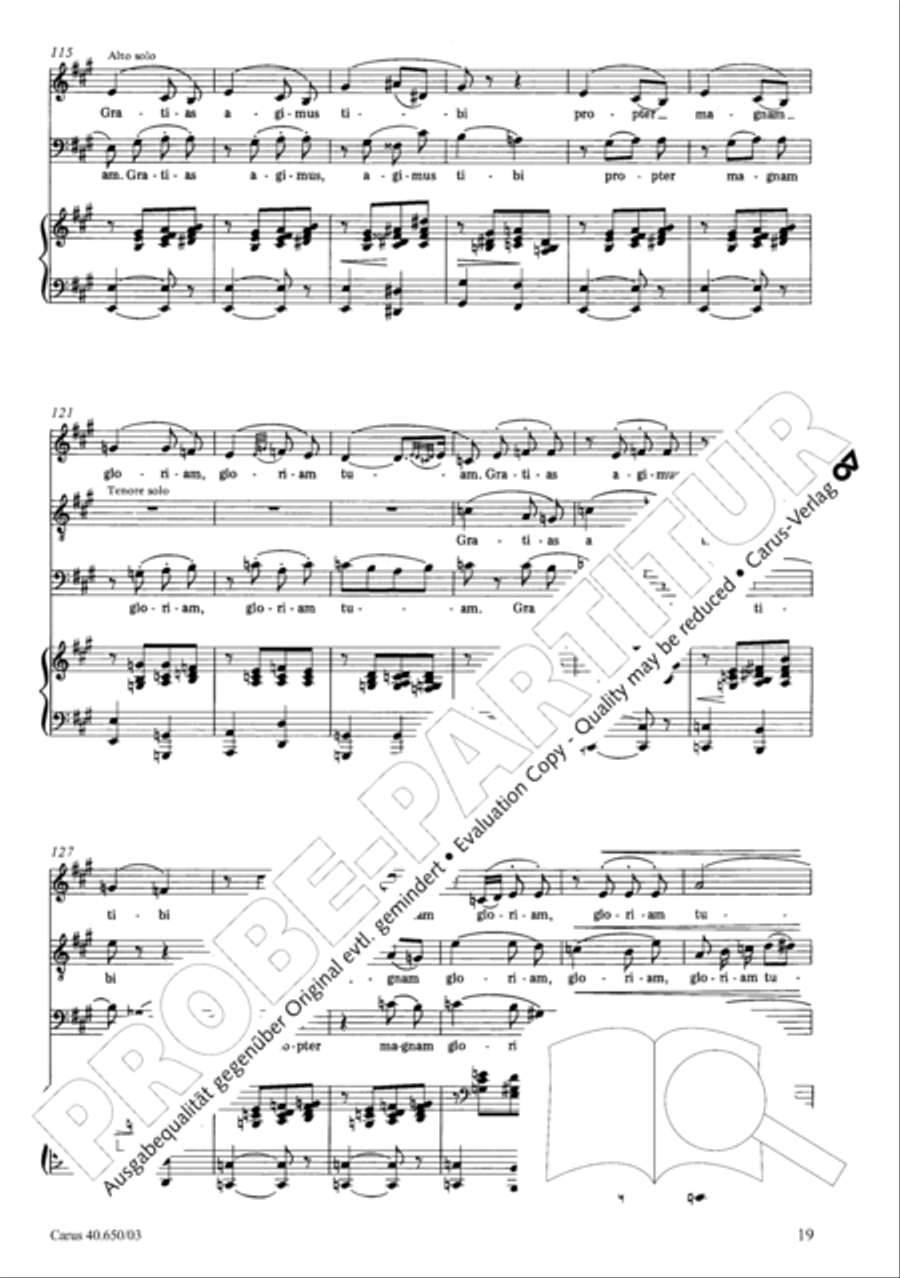 Petite Messe solennelle 4-Part scores gallery preview page 22
