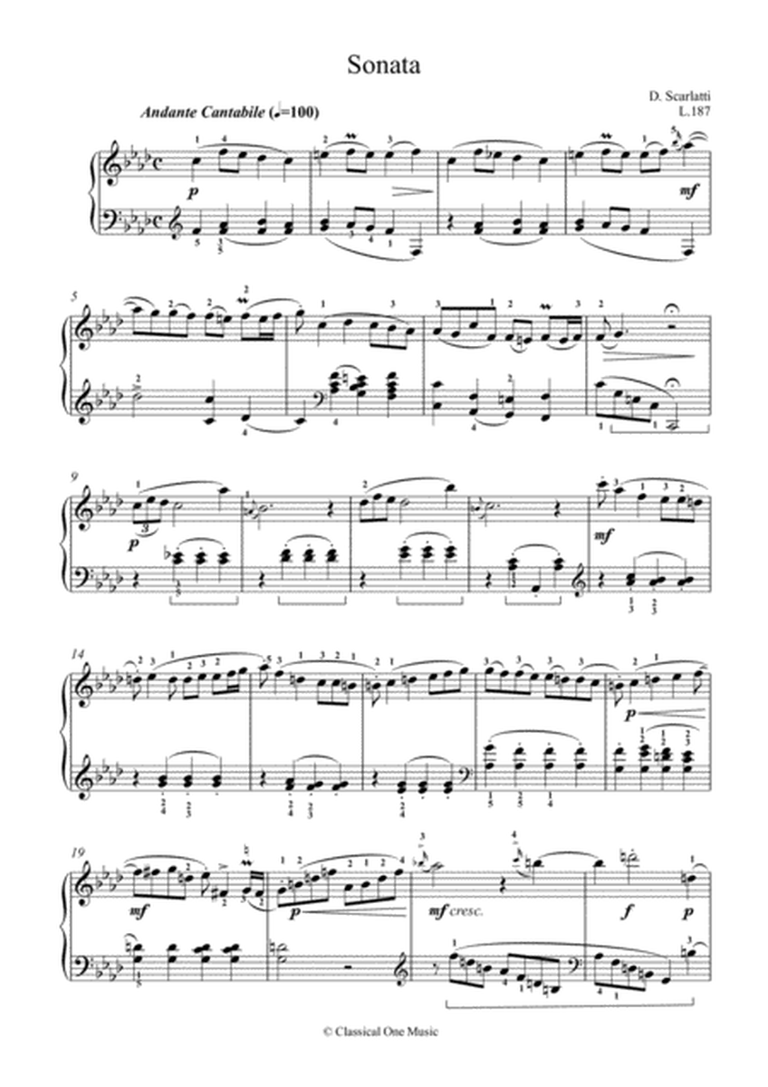Scarlatti-Sonata in f-minor L.187 K.481(piano) image number null