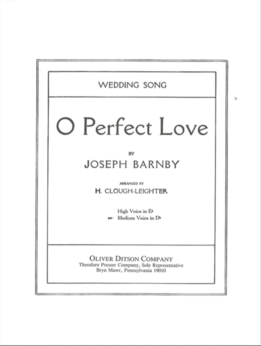 O Perfect Love Chamber Music scores gallery preview page 1