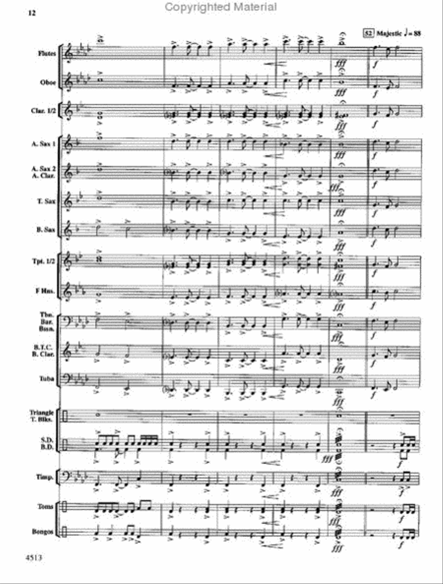 The Invincible Warrior Concert Band scores gallery preview page 11