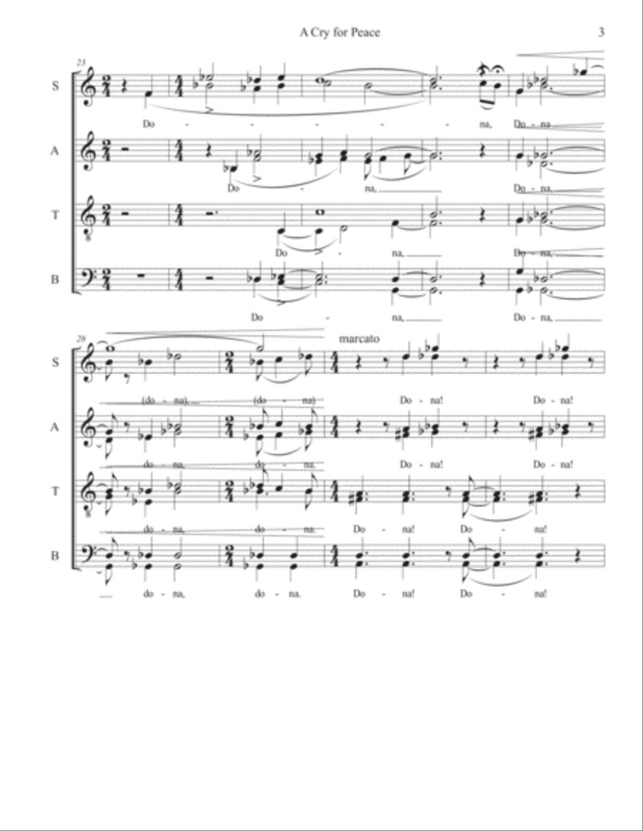 A Cry for Peace Divisi scores gallery preview page 4