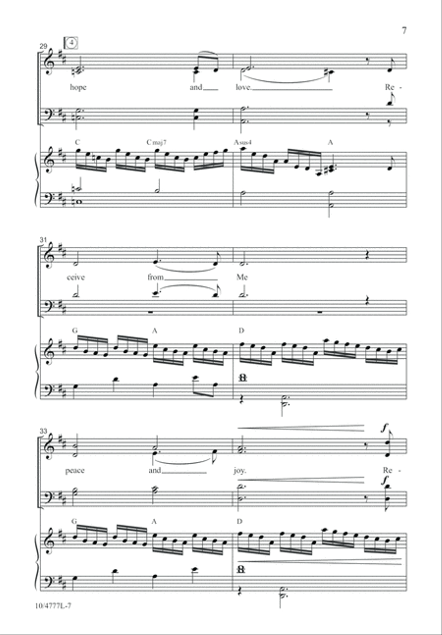 Remember Me When You Eat This Bread 4-Part scores gallery preview page 7