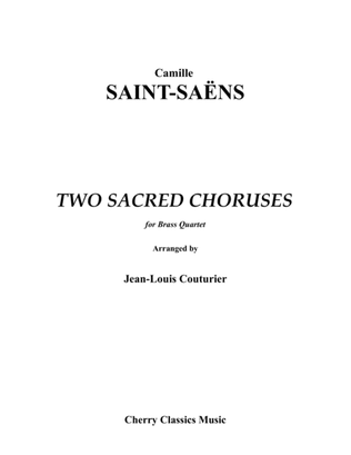 Book cover for Two Sacred Choruses for Brass Quartet