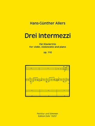 Drei Intermezzi für Klaviertrio op. 110