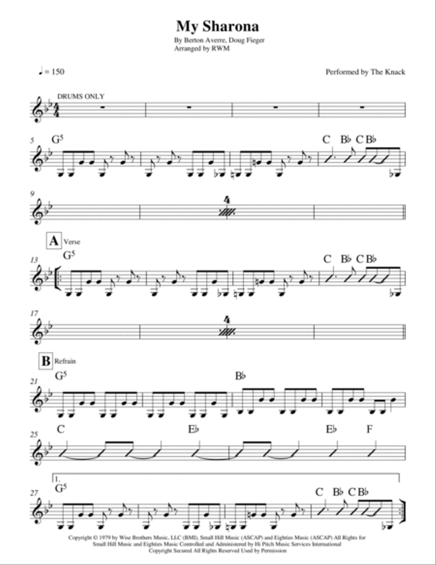 My Sharona My Sharona Piano scores gallery preview page 2
