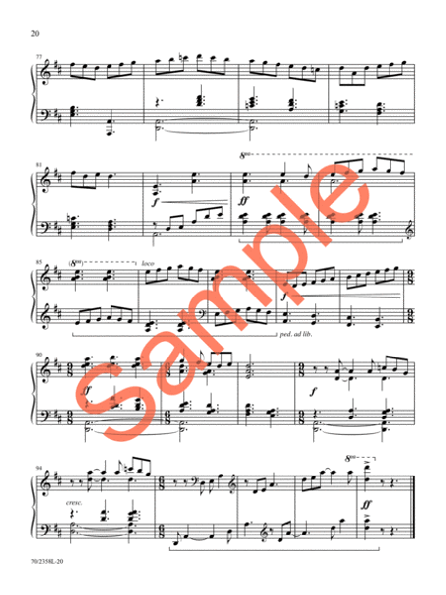 Glory Shone Around Piano Solo scores gallery preview page 18