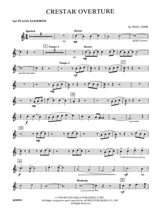 Crestar Overture: 2nd E-flat Alto Saxophone
