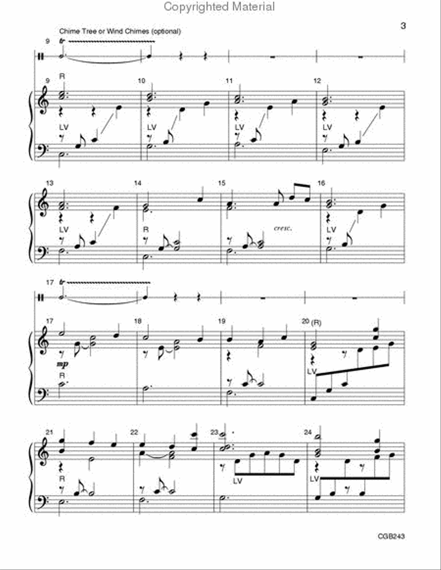 The Lord's My Shepherd The Lord's My Shepherd Handbell Choir scores gallery preview page 3